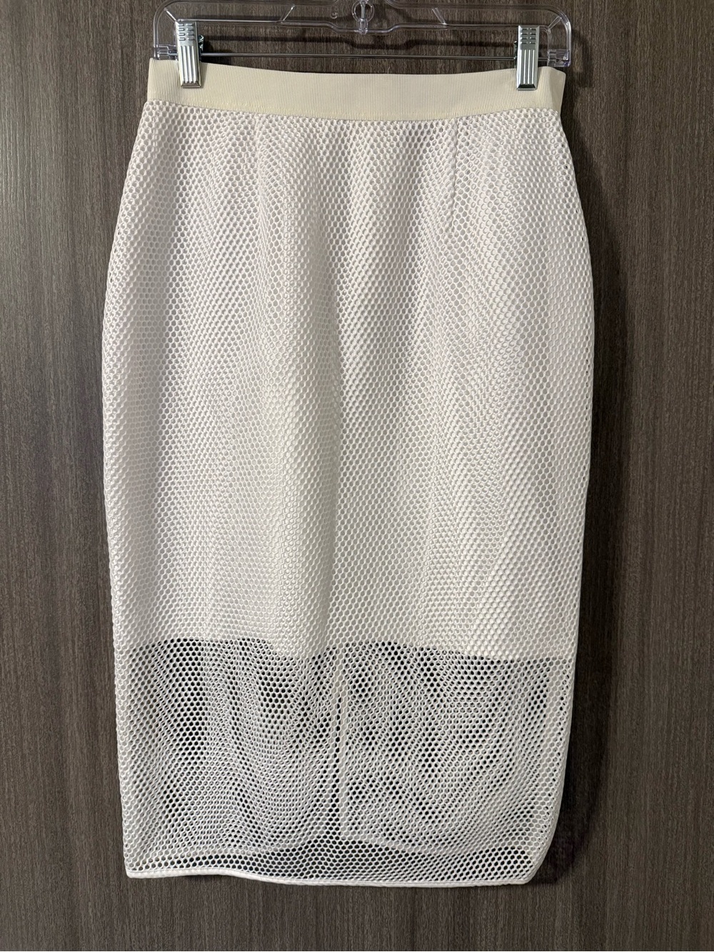 🚨LAST CHANCE!!🚨 G.I.L.I. Cream Mesh Pencil Skirt